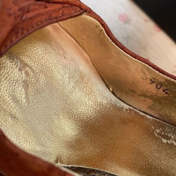 Dolce & Gabbana Womens Pointed Toe Slingback Stiletto Heels Size 38.5 Croc Embos - Picture 12 of 12